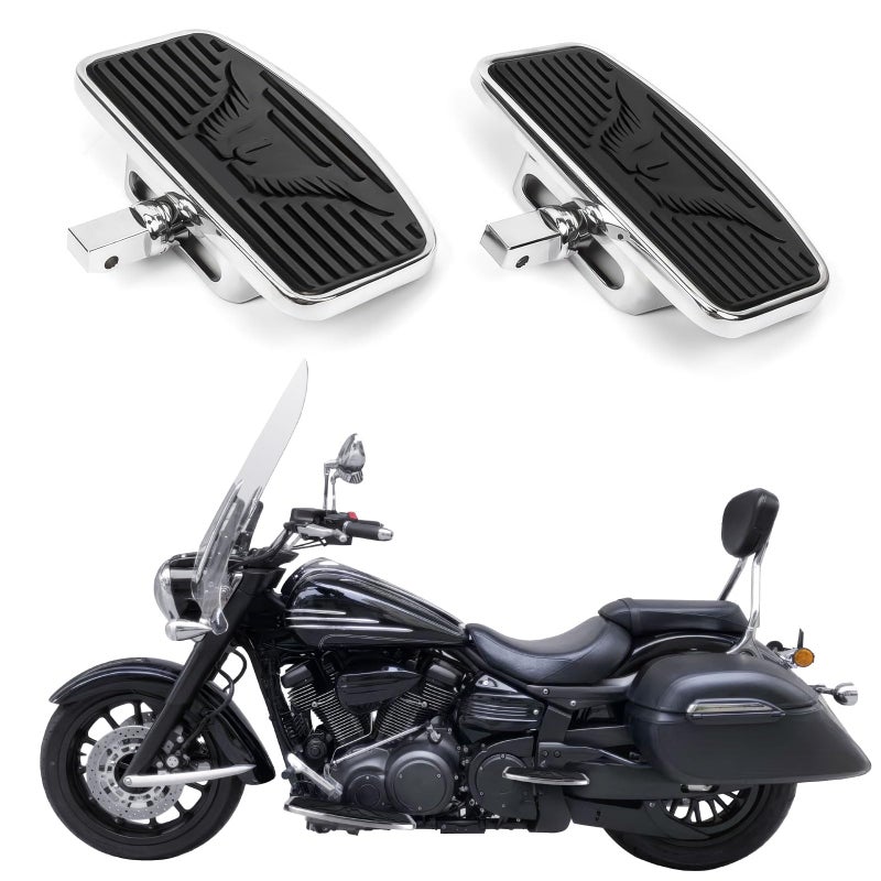 Drytuns Adjustable Rear Floorboards for Honda Magna 250 750 VTX 1300 1800 Shadow 750 Passenger Foot Pegs for Yamaha V-Star 250 650 1100 1300 V-MAX Foot Padels for Suzuki - Image 1